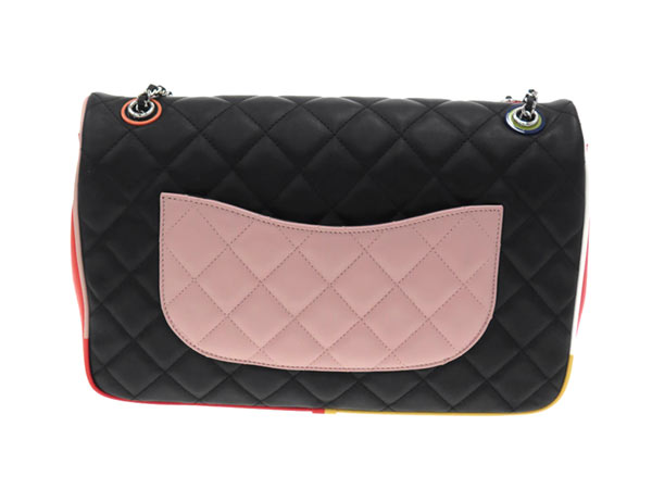 シャネル チェーンショルダーバッグ マトラッセ30 2017クルーズコレクション Wチェーン ラムスキン A93728 CHANEL 新作 マルチカラー 