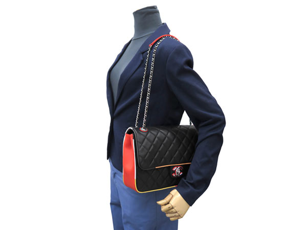 シャネル チェーンショルダーバッグ マトラッセ30 2017クルーズコレクション Wチェーン ラムスキン A93728 CHANEL 新作 マルチカラー 