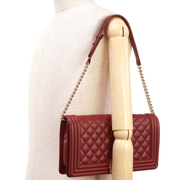 シャネル CHANEL ショルダーバッグ boy chanel A93199 W.RED