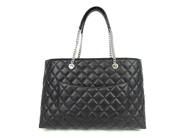 シャネル CHANEL チェーントートバッグ ブラック レザー A652210