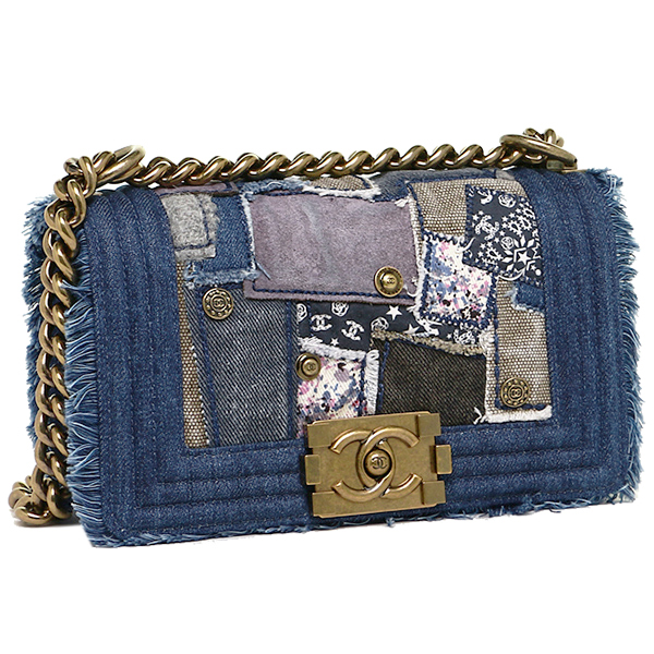 シャネル CHANEL バッグ ショルダーバッグ シャネル バッグ CHANEL A92866 Y10892 C2084 SMALL BOY CHAENL FLAP BAG ゴールド金具 デニム ショルダーバッグ DENIM 
