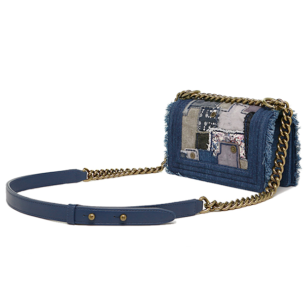 シャネル CHANEL バッグ ショルダーバッグ シャネル バッグ CHANEL A92866 Y10892 C2084 SMALL BOY CHAENL FLAP BAG ゴールド金具 デニム ショルダーバッグ DENIM 
