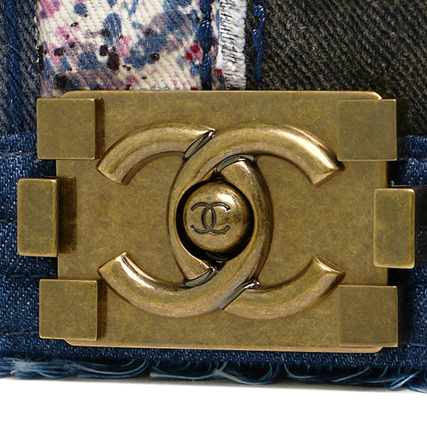 シャネル CHANEL バッグ ショルダーバッグ シャネル バッグ CHANEL A92866 Y10892 C2084 SMALL BOY CHAENL FLAP BAG ゴールド金具 デニム ショルダーバッグ DENIM 