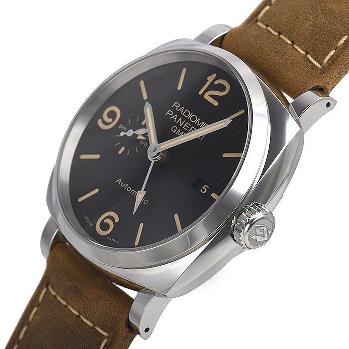 パネライ ラジオミール １９４０ ３デイズ ＧＭＴ オートマティック アッチャイオ ４５ｍｍ PAM00657