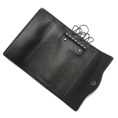 ボッテガヴェネタ BOTTEGA VENETA キーケース イントレチャート 【INTRECCIATO】 ブラック 284137 V001N 1000 メンズ
