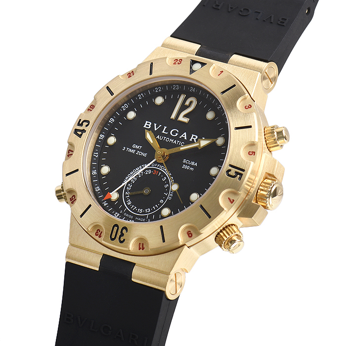 ブルガリ時計  スクーバ ＧＭＴ SD38GVD GMT