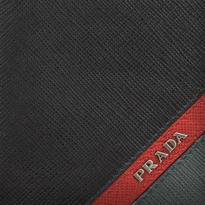 プラダ PRADA 財布 2017年秋冬新作 SAFFIANO サフィアーノ 二つ折り長財布 ブラック系 2MV836 2EGO VE3