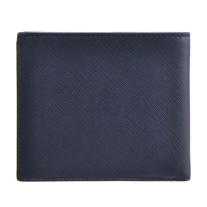 プラダ PRADA 財布 2017年秋冬新作 SAFFIANO サフィアーノ 二つ折り財布 ネイビー系 2MO738 2EGO VE2