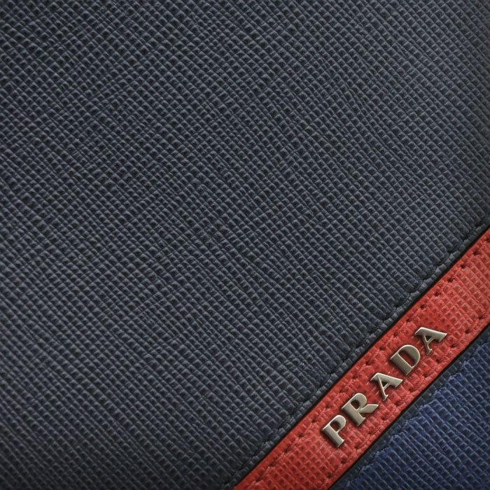 プラダ PRADA 財布 2017年秋冬新作 SAFFIANO サフィアーノ 二つ折り財布 ネイビー系 2MO738 2EGO VE2