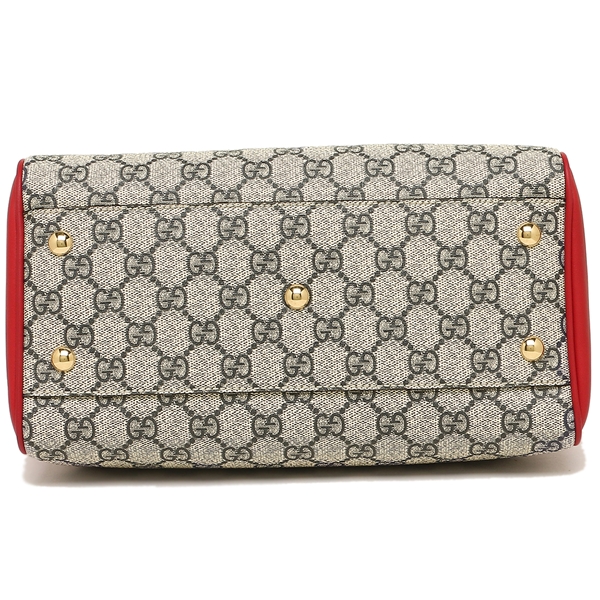 グッチ ハンドバッグ レディース GUCCI 409529 KLQIG 4096 ベージュ レッド ネイビー