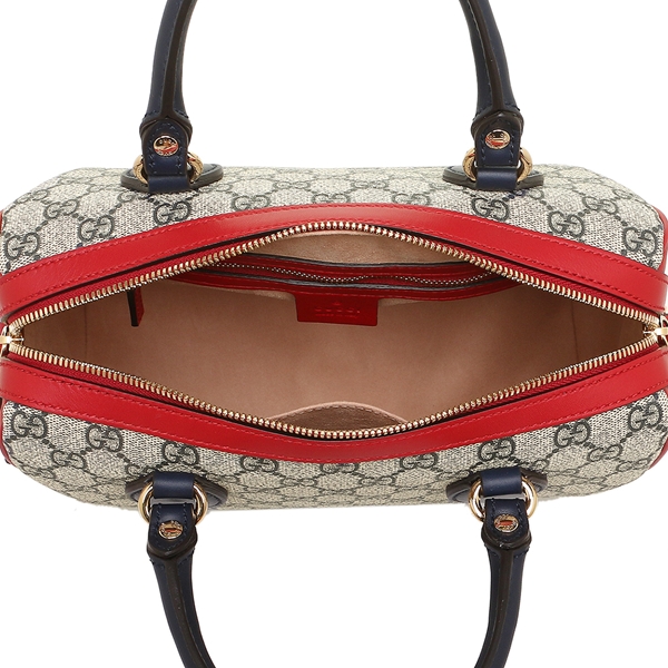 グッチ ハンドバッグ レディース GUCCI 409529 KLQIG 4096 ベージュ レッド ネイビー