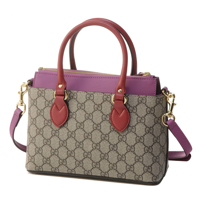グッチ GUCCI 2WAYバッグ 453177 KLQIG 9784 ベージュ×ハイビスカスレッド×ピンク