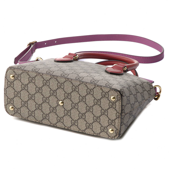 グッチ GUCCI 2WAYバッグ 453177 KLQIG 9784 ベージュ×ハイビスカスレッド×ピンク