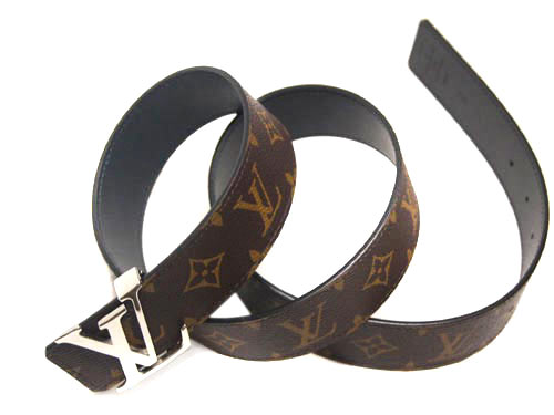 ルイヴィトンベルト LOUIS VUITTON ヴィトン アクセサリー LV サンチュール・LV イニシャル 40MM モノグラム シルバーバックル M9821U
