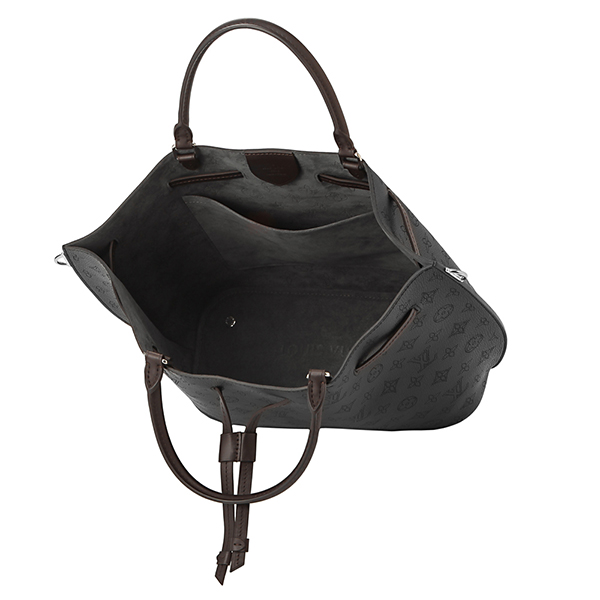 ルイヴィトン LOUISVUITTON ジロラッタ M54402バッグ マヒナ 黒 モノグラム パンチング バイカラー エレガント