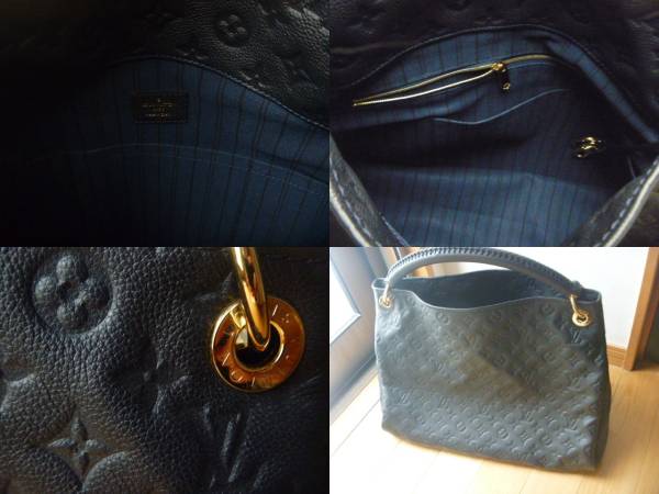 LOUIS VUITTON ルイヴィトン アンプラント アーツィMM ショルダーバッグ レザー ノワール ブラック M41066
