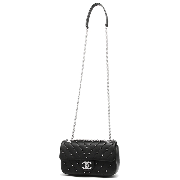 シャネル ショルダーバッグ レディース CHANEL A91954 Y82679 94305 ブラック シルバー
