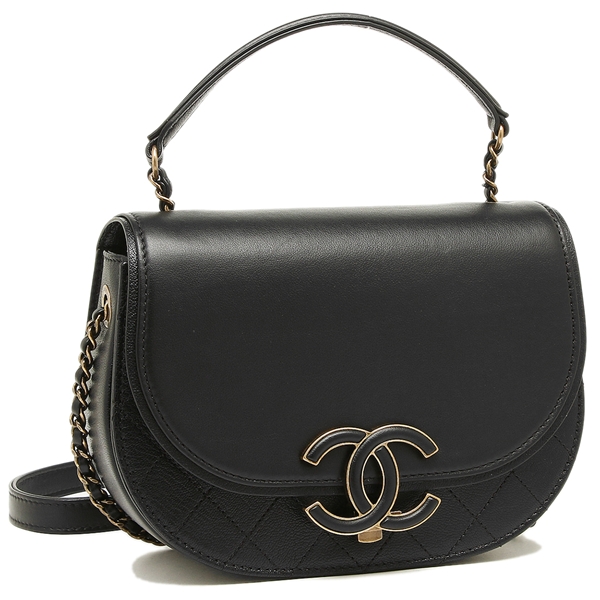 シャネル ショルダーバッグ レディース CHANEL A93460 Y82232 94305 ブラック ゴールド 