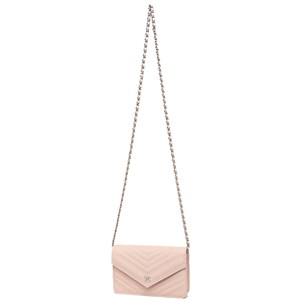 シャネル ショルダーバッグ レディース CHANEL A84350 Y33119 4B032 ピンク シルバー