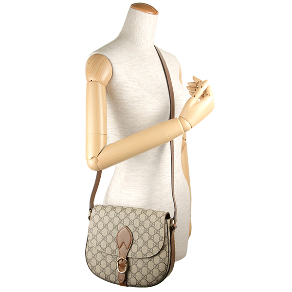 グッチ ショルダーバッグ GUCCI 432150 KLQHG 8526 バッグ GGスプリーム レディース ベージュ/ブラウン GGパターン エレガント