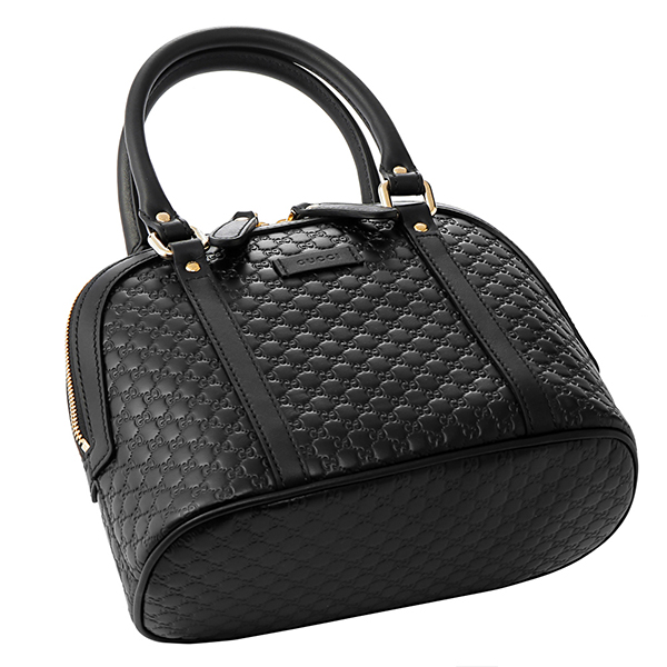 グッチ ハンドバッグ GUCCI 449654 BMJ1G 1000 マイクロ グッチ シマ レディース BLACK ブラック 黒 クロスボディ 2WAY GG 型押し エレガント