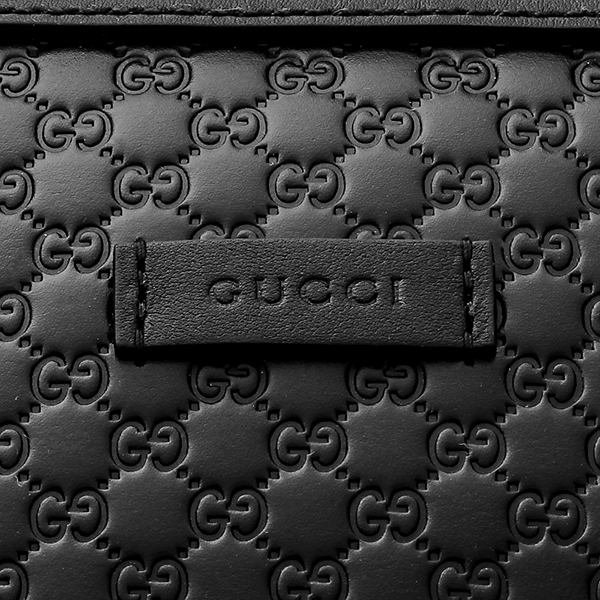 グッチ ハンドバッグ GUCCI 449654 BMJ1G 1000 マイクロ グッチ シマ レディース BLACK ブラック 黒 クロスボディ 2WAY GG 型押し エレガント