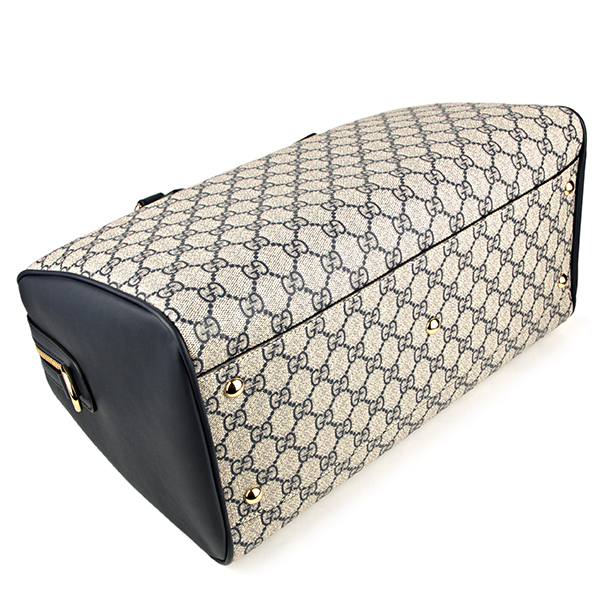 グッチ ハンドバッグ GUCCI 409527 KHNKG 4075 バッグ GGスプリーム トップハンドル レディース ベージュ/ブルー 青 GGパターン バイカラー エレガント