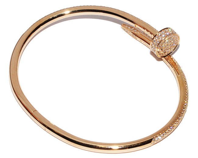 カルティエ K18PG ダイヤ2.26ct ジュストアンクルブレスレット N67021