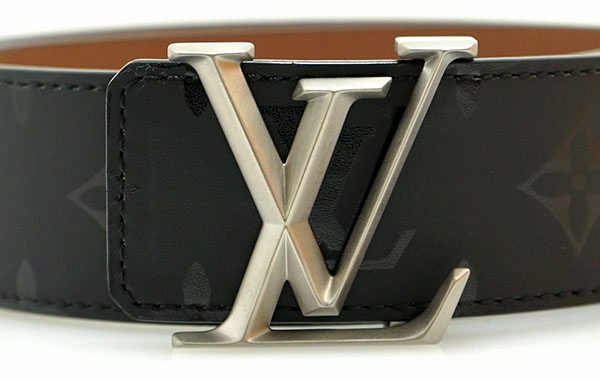 ルイ ヴィトン モノグラム サンチュール LV イニシアル ピラミッド リバーシブル 黒 ブラック 茶 ブラウン 40MM ベルト M9346V