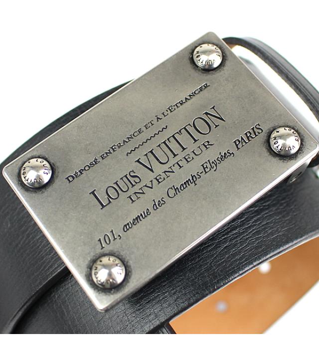 LOUIS VUITTON ルイヴィトン サンチュール ネオ アンヴァトゥール ベルト レザー 黒 M98992