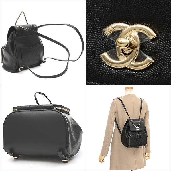 CHANEL シャネル CC&チェーンキルティングバックパック A93748-01