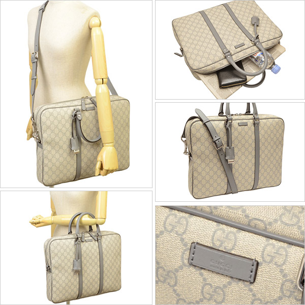 グッチ GUCCI 2Wayブリーフケース/ビジネスバッグ メンズ グレー/ライトグレー 208463kgdhn9891