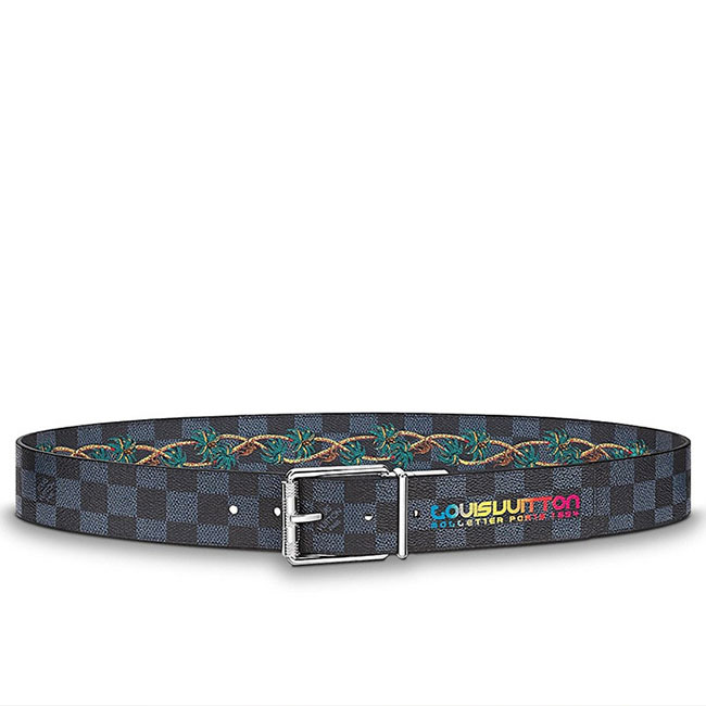 ルイヴィトン サンチュール ダミエプリント 40MM リバーシブル  M0020U
