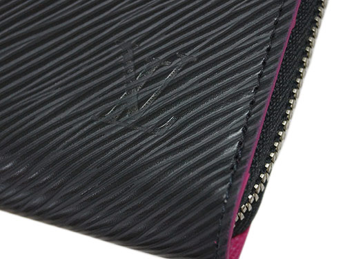 ルイヴィトン財布 M64838 LOUIS VUITTON ヴィトン LV エピ ラウンドファスナー長財布 12枚カード ジッピー・ウォレット ノワール/ホットピンク