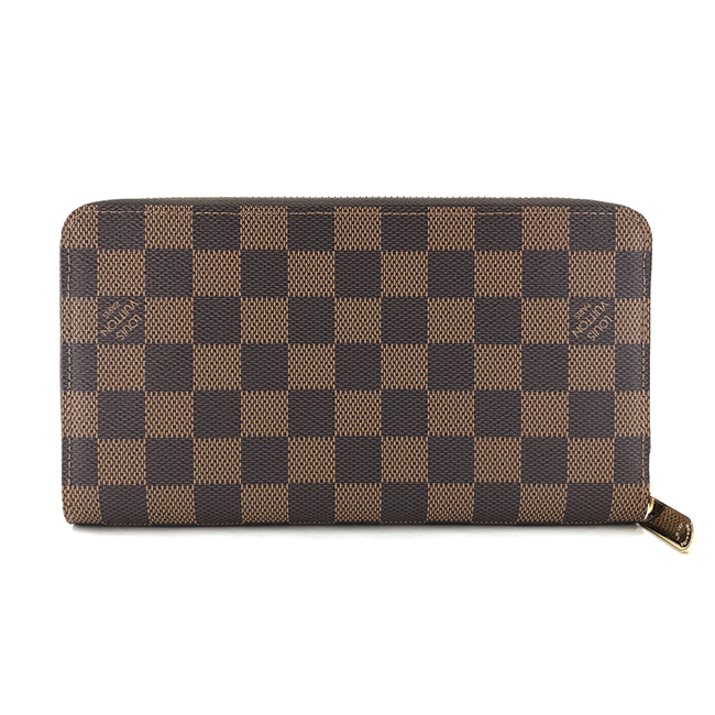 LOUIS VUITTON 長財布 ラウンドファスナー ジッピー オーガナイザー NM ダミエ エベヌ N63502