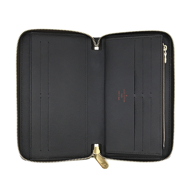 LOUIS VUITTON 長財布 ラウンドファスナー ジッピー オーガナイザー NM ダミエ エベヌ N63502