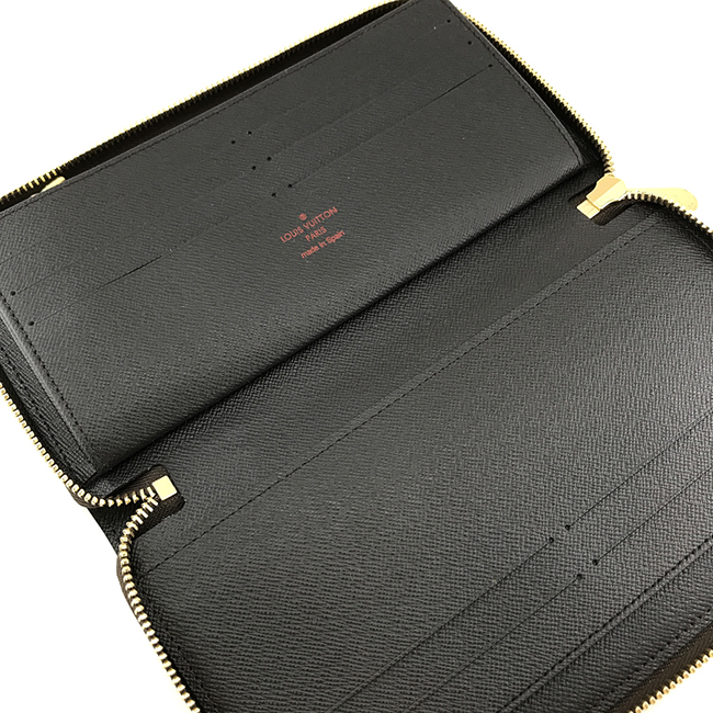 LOUIS VUITTON 長財布 ラウンドファスナー ジッピー オーガナイザー NM ダミエ エベヌ N63502