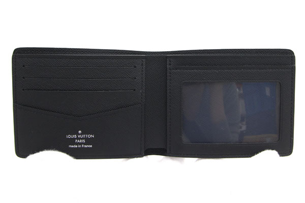 ルイヴィトン 二つ折り札入れ ダミエ グラフィット ポルトフォイユ スレンダーID N64002 中古 ウォレット メンズ ブラック 黒