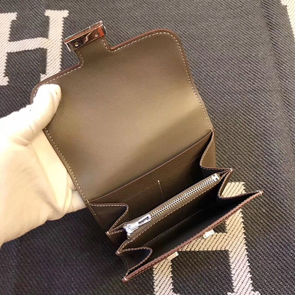 エルメス コンスタンス コンパクト ミニ ヴォーエプソン 二つ折り財布 he-co-0091