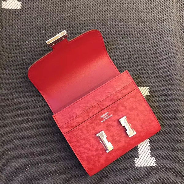 エルメス コンスタンス コンパクト ミニ ヴォーエプソン 二つ折り財布 he-co-0092