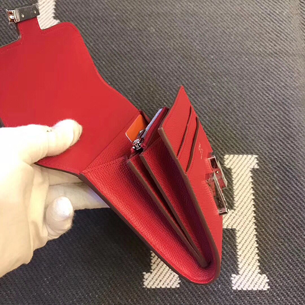 エルメス コンスタンス コンパクト ミニ ヴォーエプソン 二つ折り財布 he-co-0092