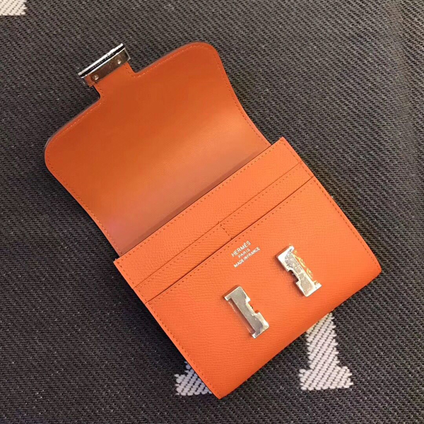エルメス コンスタンス コンパクト ミニ ヴォーエプソン 二つ折り財布 he-co-0096