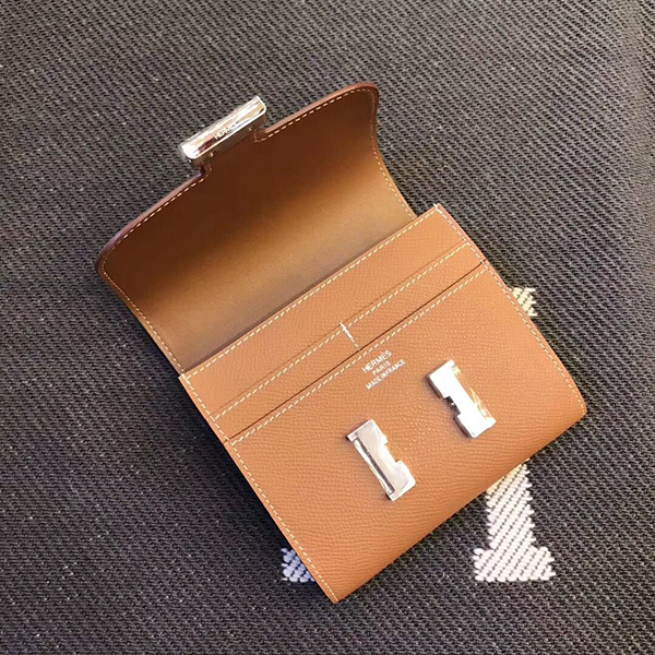 エルメス コンスタンス コンパクト ミニ ヴォーエプソン 二つ折り財布 he-co-0098