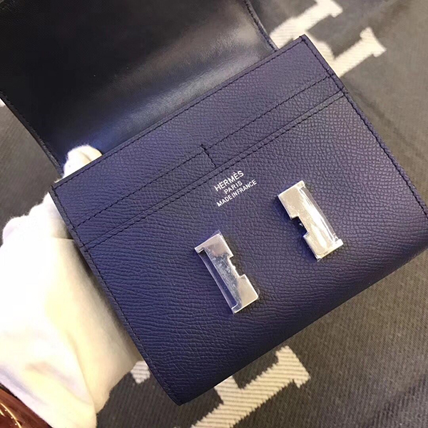 エルメス コンスタンス コンパクト ミニ ヴォーエプソン  二つ折り財布 he-co-0099