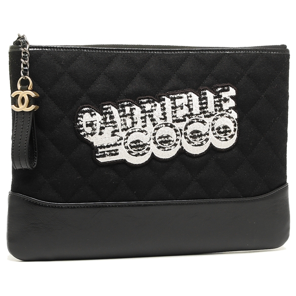 シャネルクラッチバッグ  レディース CHANEL A84287 Y33101 C0229 ブラック ゴールド 