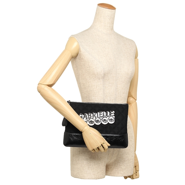 シャネルクラッチバッグ  レディース CHANEL A84287 Y33101 C0229 ブラック ゴールド 