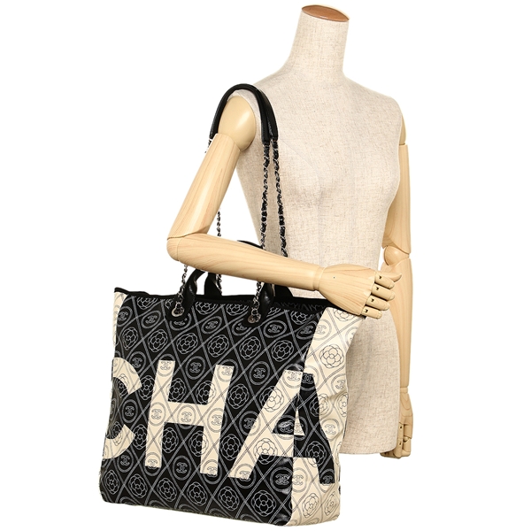 シャネル トートバッグ レディース CHANEL A57161 Y83565 C2417 ブラック ベージュ 