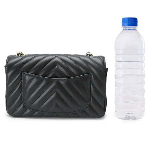 シャネル ショルダーバッグ CHANEL レディース シェブロン ポシェット ココマーク キルティング レザー ブラック/GD A69900 Y25539 94305