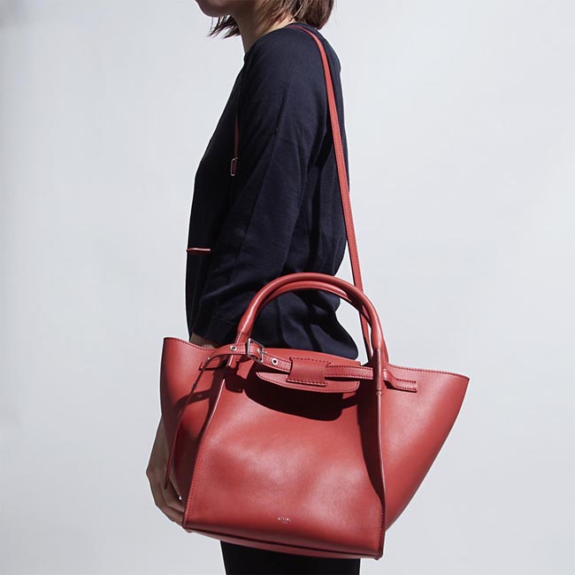 セリーヌ CELINE トートバッグ 2WAY レッド レディース ギフト プレゼント レザー 本革 18331 3a4t 27fx Big Bag ビッグ バッグ