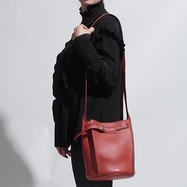 セリーヌ CELINE ショルダーバッグ レッド レディース ギフト プレゼント レザー 本革 通勤 18334 3a4t 27fx Big Bag ビッグ バッグ
